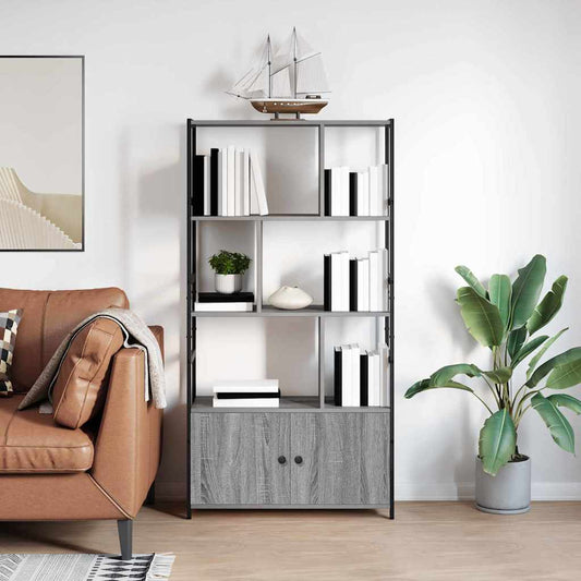Regal Grau Sonoma 80 x 30 x 155,5 cm Holzwerkstoff