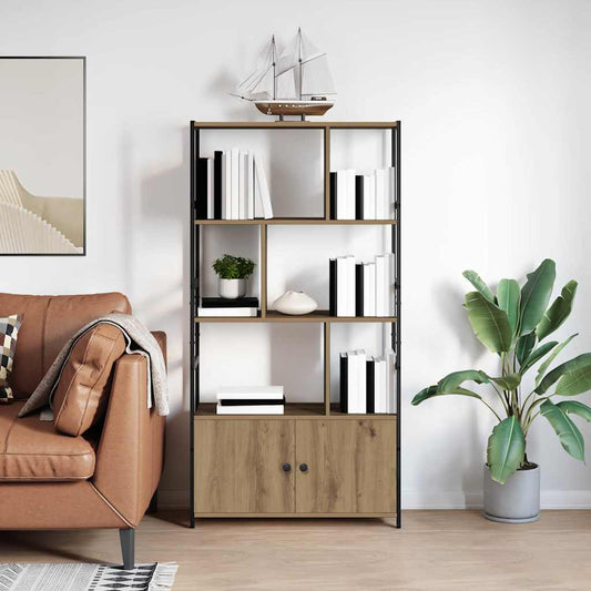 Regal Eiche handwerklich 80 x 30 x 155,5 cm Holzwerkstoff