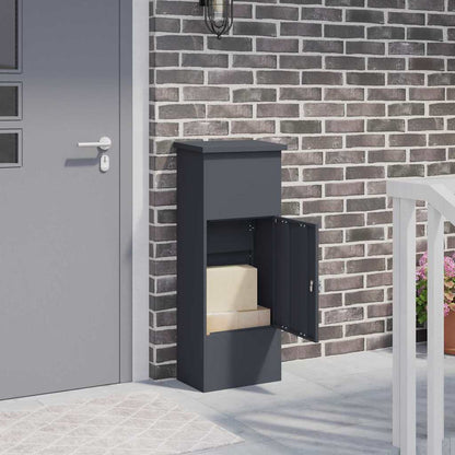 Paketdrop-Box Anthrazit 44,5 x 29 x 110,5 cm Stahl