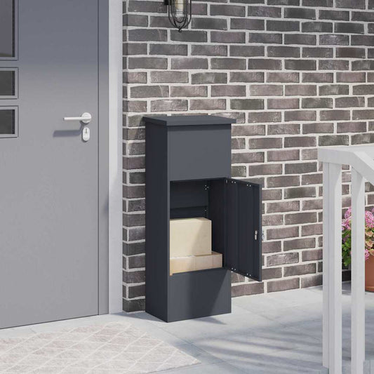 Paketdrop-Box Anthrazit 44,5 x 29 x 110,5 cm Stahl