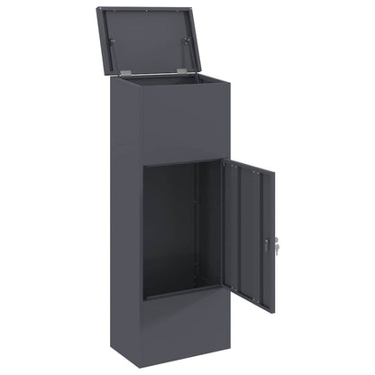 Paketdrop-Box Anthrazit 44,5 x 29 x 110,5 cm Stahl