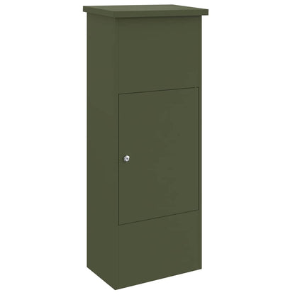 Paketdrop-Box Olivgrün 44,5 x 29 x 110,5 cm Stahl
