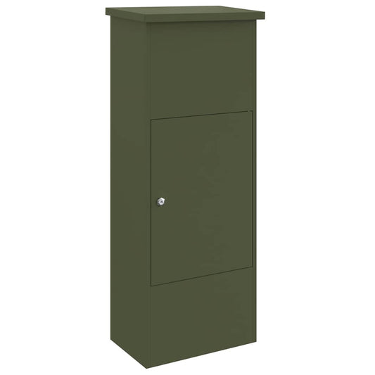 Paketdrop-Box Olivgrün 44,5 x 29 x 110,5 cm Stahl