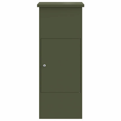 Paketdrop-Box Olivgrün 44,5 x 29 x 110,5 cm Stahl