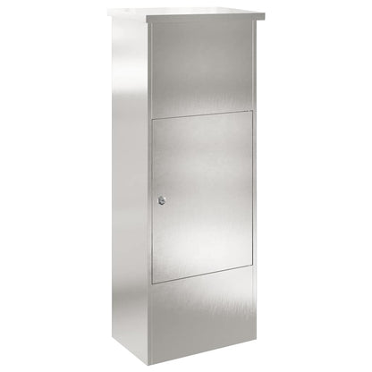 Paketdrop-Box Schwarz 44,5 x 29 x 110,5 cm Edelstahl
