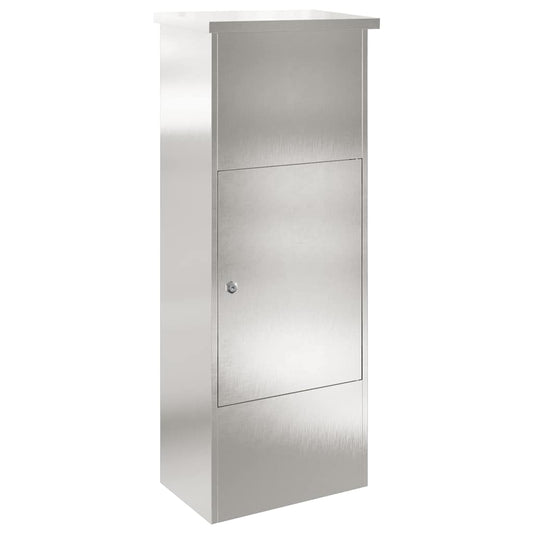 Paketdrop-Box Schwarz 44,5 x 29 x 110,5 cm Edelstahl