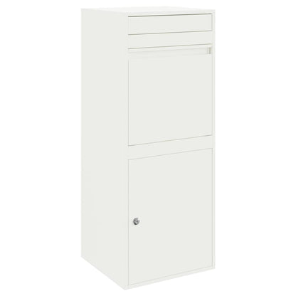 Paketdrop-Box Weiß 41 x 38 x 103 cm Stahl