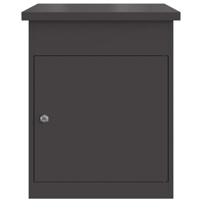 Paketdrop-Box Schwarz 44 x 35 x 59 cm Stahl