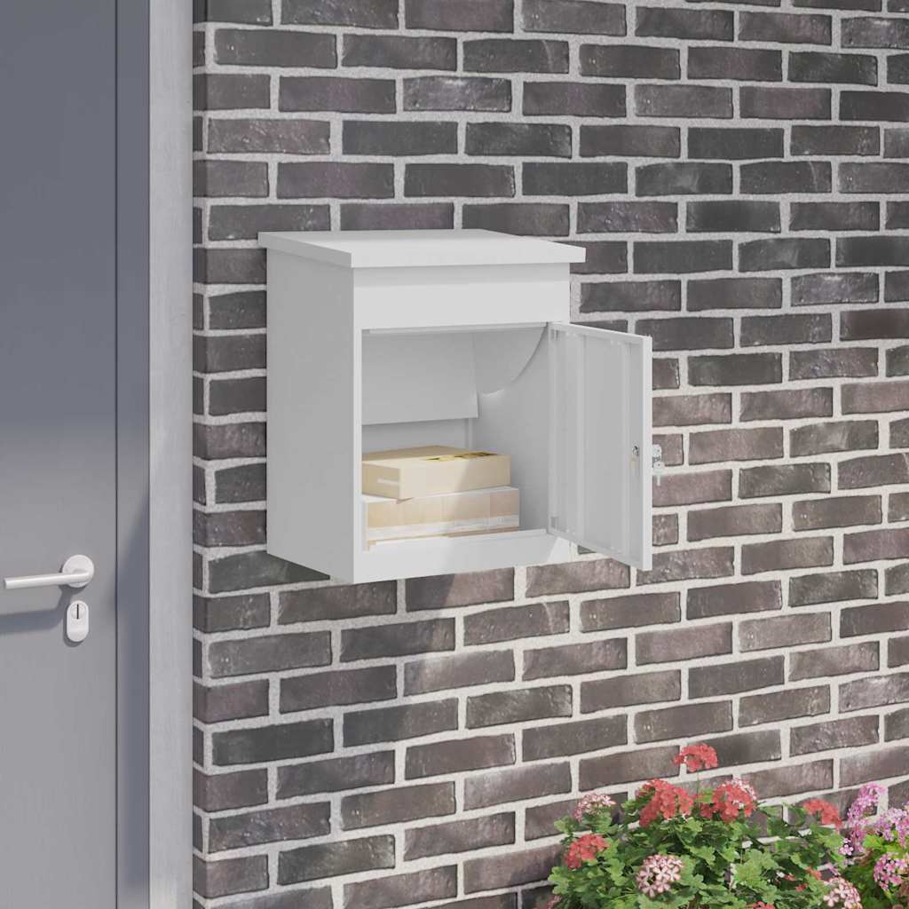 Paketdrop-Box Weiß 44 x 35 x 59 cm Stahl