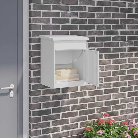 Paketdrop-Box Weiß 44 x 35 x 59 cm Stahl