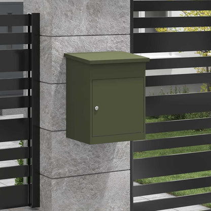 Paketdrop-Box Olivgrün 44 x 35 x 59 cm Stahl
