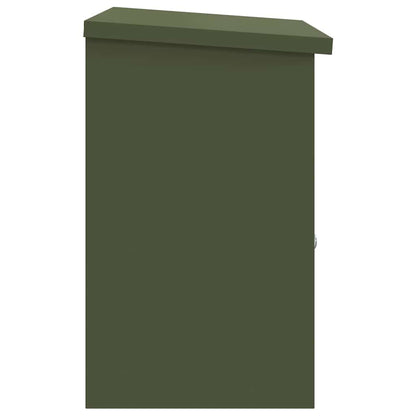 Paketdrop-Box Olivgrün 44 x 35 x 59 cm Stahl