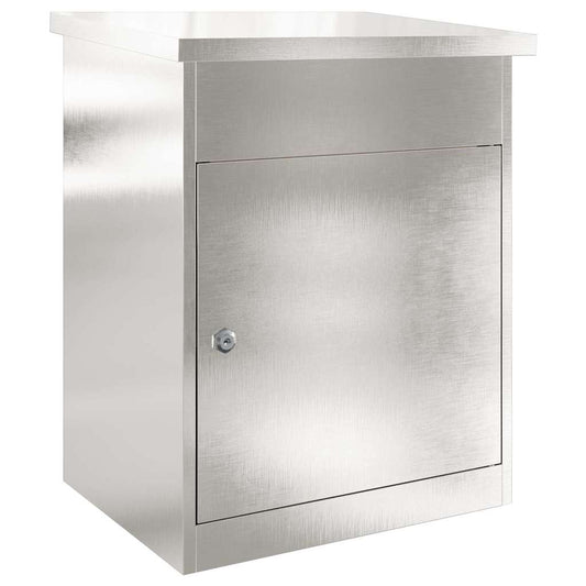 Paketdrop-Box Schwarz 44 x 35 x 59 cm Edelstahl