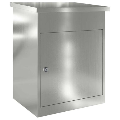 Paketdrop-Box Schwarz 44 x 35 x 59 cm Verzinkter Stahl