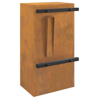 Briefkasten Rostig 30 x 23 x 55 cm Witterungsbeständiger Stahl