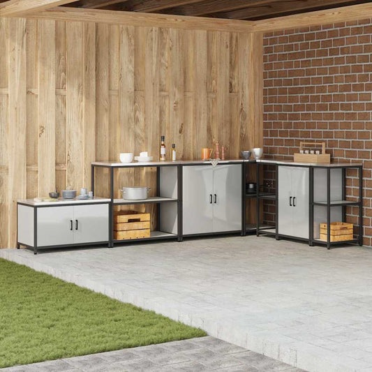 Küchenlageregal Silber 60 x 50 x 92 cm Galvanisierter Stahl