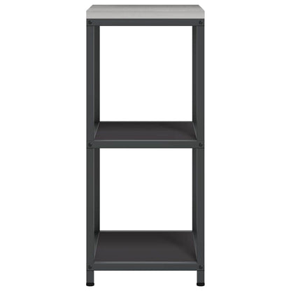 Küchenlageregal mit Regal mit Speicher Schwarz Stahl