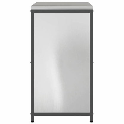 Küchenlagerregal mit Regal mit Speicher Silber Edelstahl