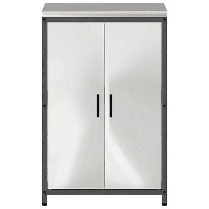 Küchenlagerregal mit Regal mit Speicher Silber Edelstahl