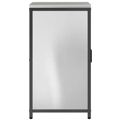 Küchenlagerregal mit Regal mit Speicher Silber Edelstahl