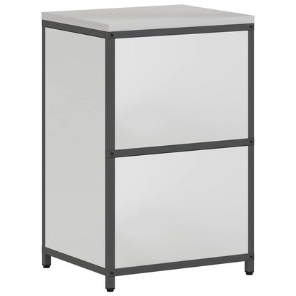Küchenlagerregal mit Regal mit Tür Silber Galvanisierter Stahl