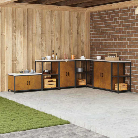 Küchenlagerregal Rostig 60 x 50 x 92 cm Wetterstahl