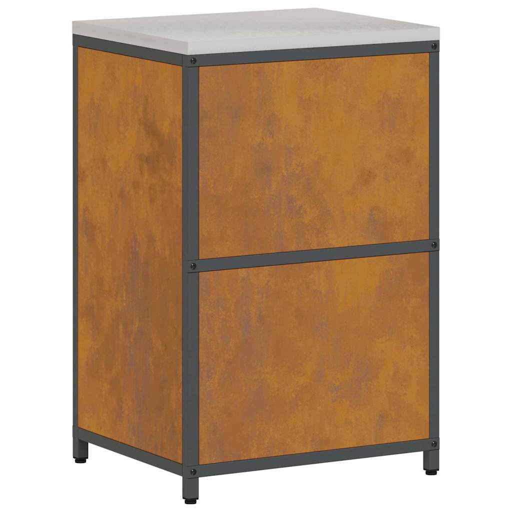 Küchenlagerregal Rostig 60 x 50 x 92 cm Wetterstahl