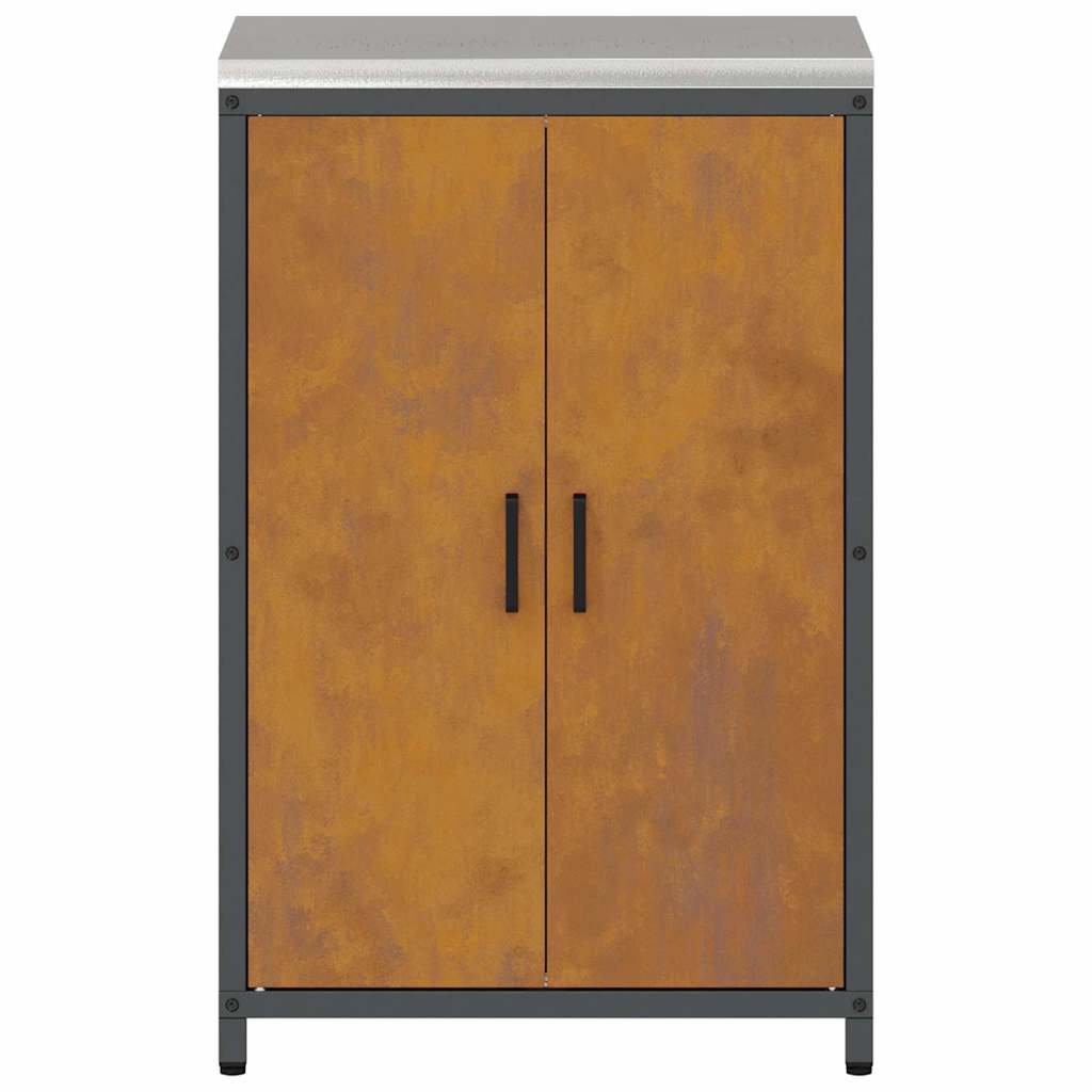 Küchenlagerregal Rostig 60 x 50 x 92 cm Wetterstahl