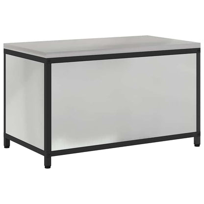 Küchenlagerregal mit Regal mit Tür Silber Galvanisierter Stahl
