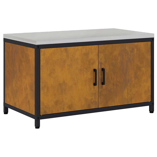 Küchenlagerregal mit Regal Rostig 60 x 50 x 92 cm Wetterstahl