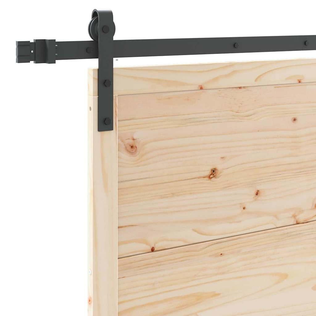 Schiebetür Braun 80 x 208 cm Massivholz Kiefer