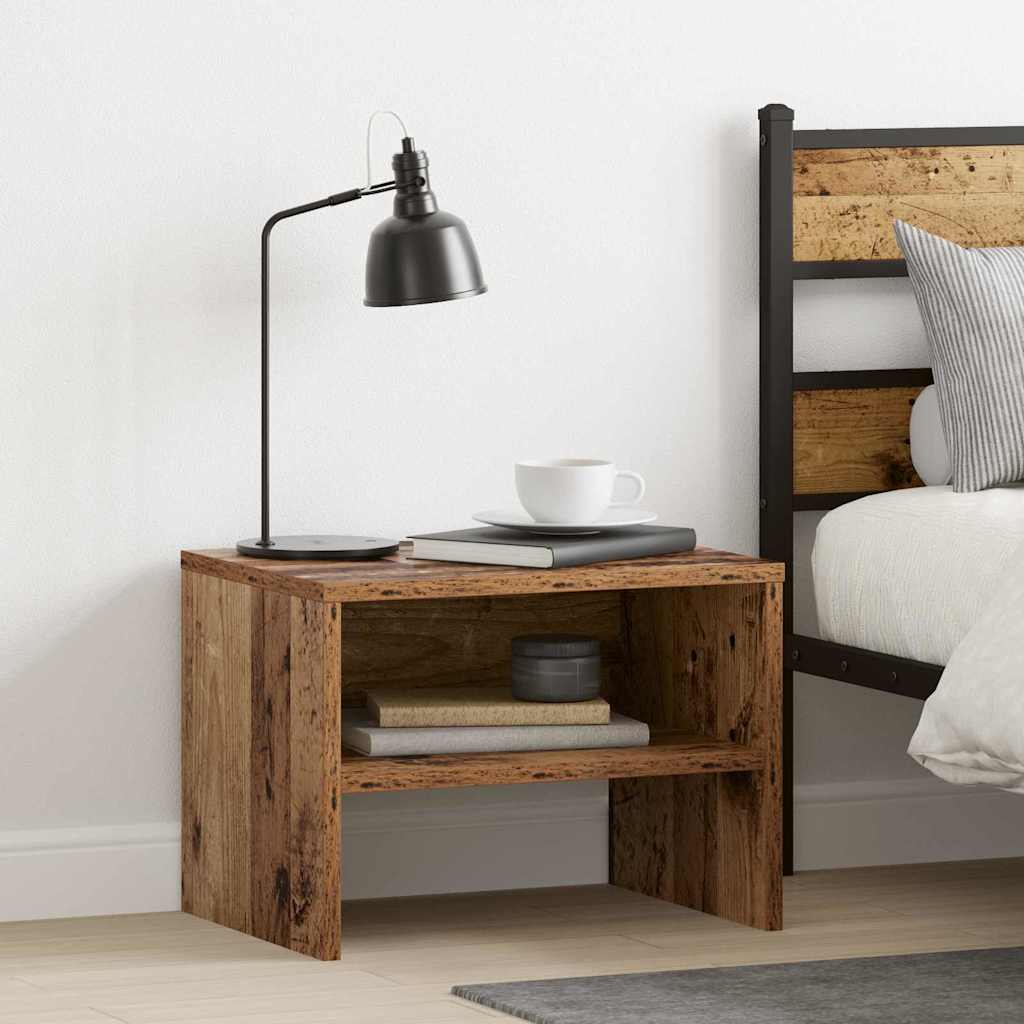 Nachttisch 2 pcs Altholz 40 x 40 x 30 cm Holzwerkstoff