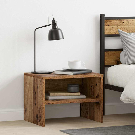 Nachttisch 2 pcs Altholz 40 x 40 x 30 cm Holzwerkstoff