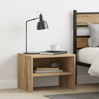 Nachttisch 2 pcs Eiche handwerklich 40 x 40 x 30 cm