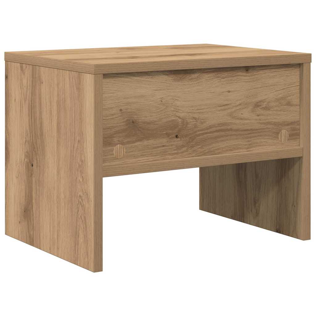 Nachttisch 2 pcs Eiche handwerklich 40 x 40 x 30 cm