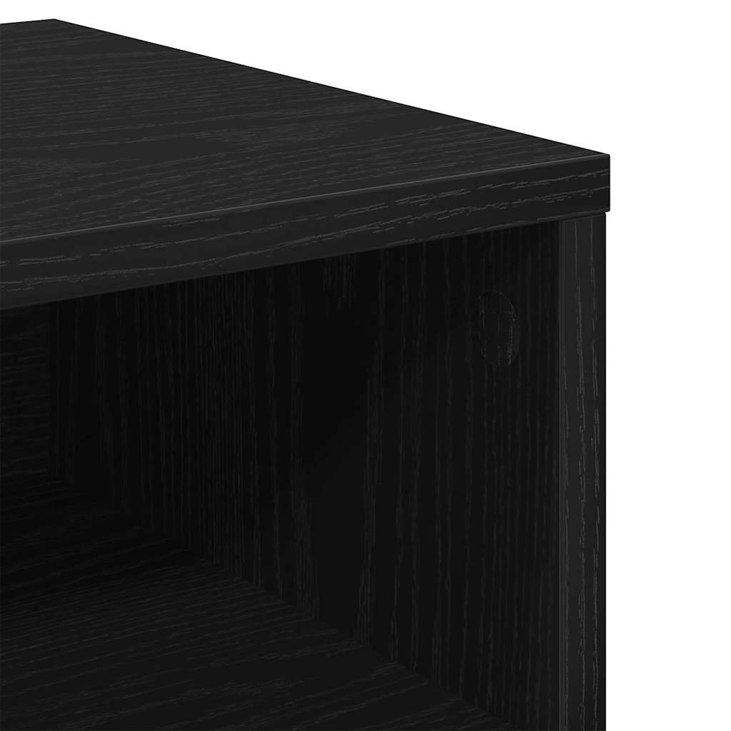 Nachttisch 2 pcs Schwarze Eiche 40 x 40 x 30 cm Holzwerkstoff