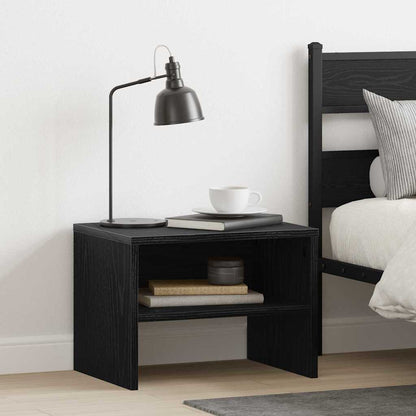 Nachttisch 2 pcs Schwarze Eiche 40 x 40 x 30 cm Holzwerkstoff