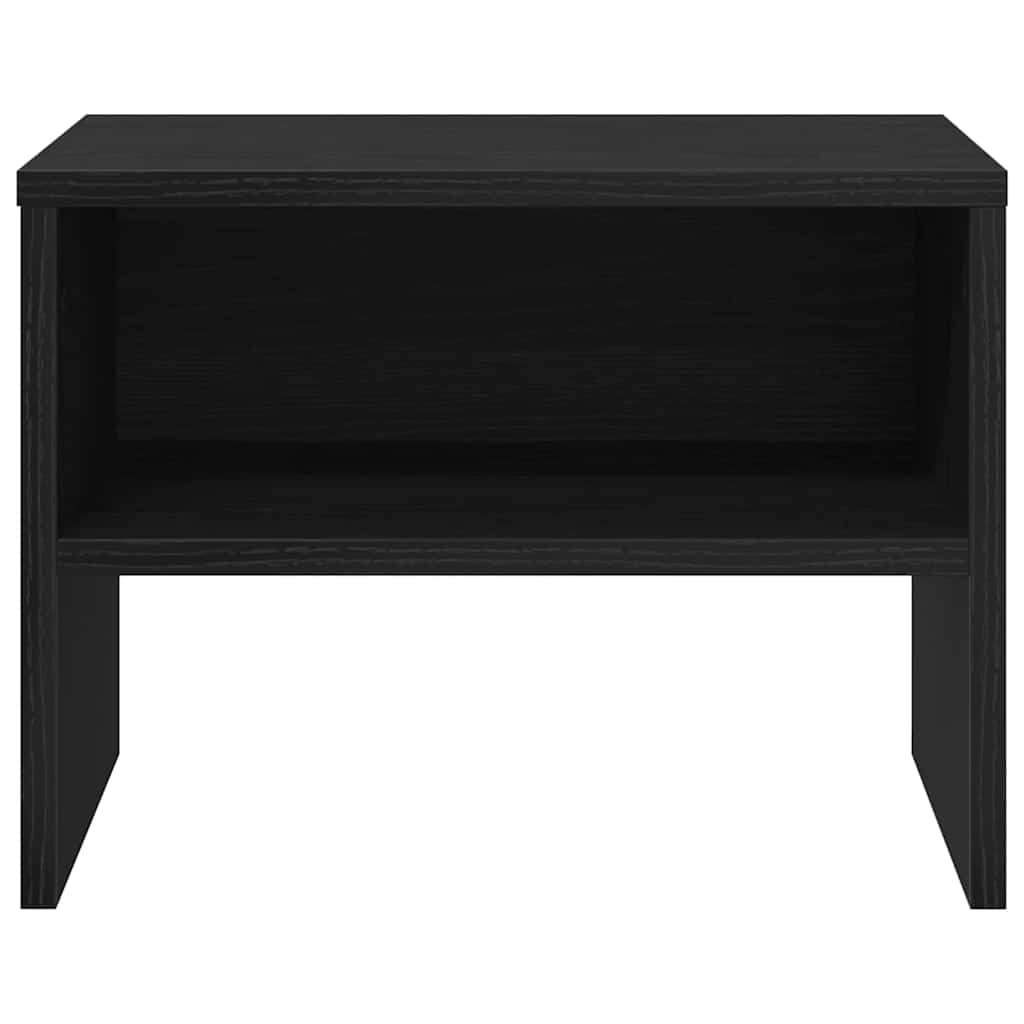 Nachttisch 2 pcs Schwarze Eiche 40 x 40 x 30 cm Holzwerkstoff