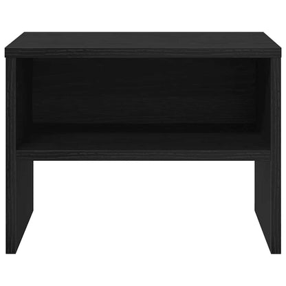 Nachttisch 2 pcs Schwarze Eiche 40 x 40 x 30 cm Holzwerkstoff