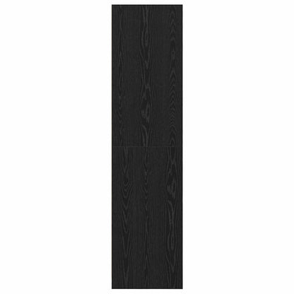 Kleiderschrank mit Regal Schwarze Eiche Holzwerkstoff