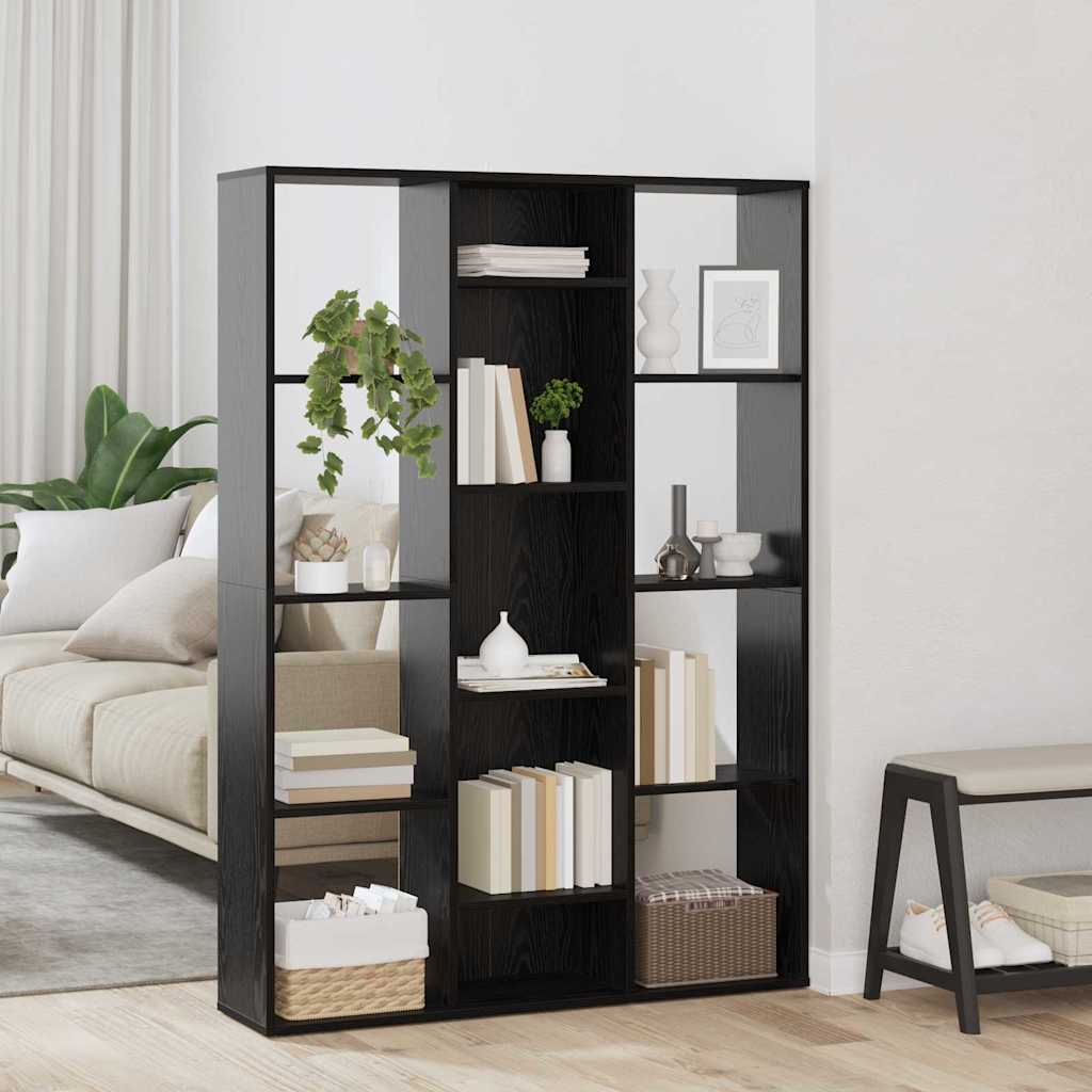 Raumteiler Schwarze Eiche 100 x 24 x 140 cm Holzwerkstoff