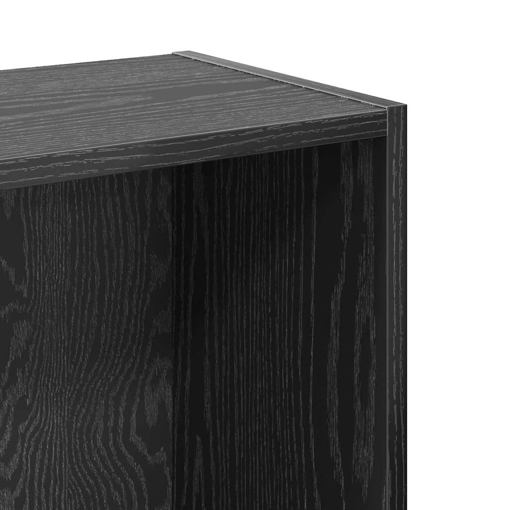 Bücherregal Schwarze Eiche 80 x 24 x 76 cm Holzwerkstoff