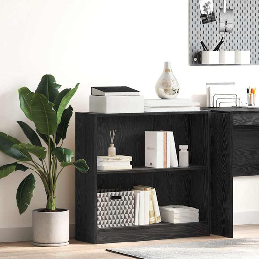 Bücherregal Schwarze Eiche 80 x 24 x 76 cm Holzwerkstoff