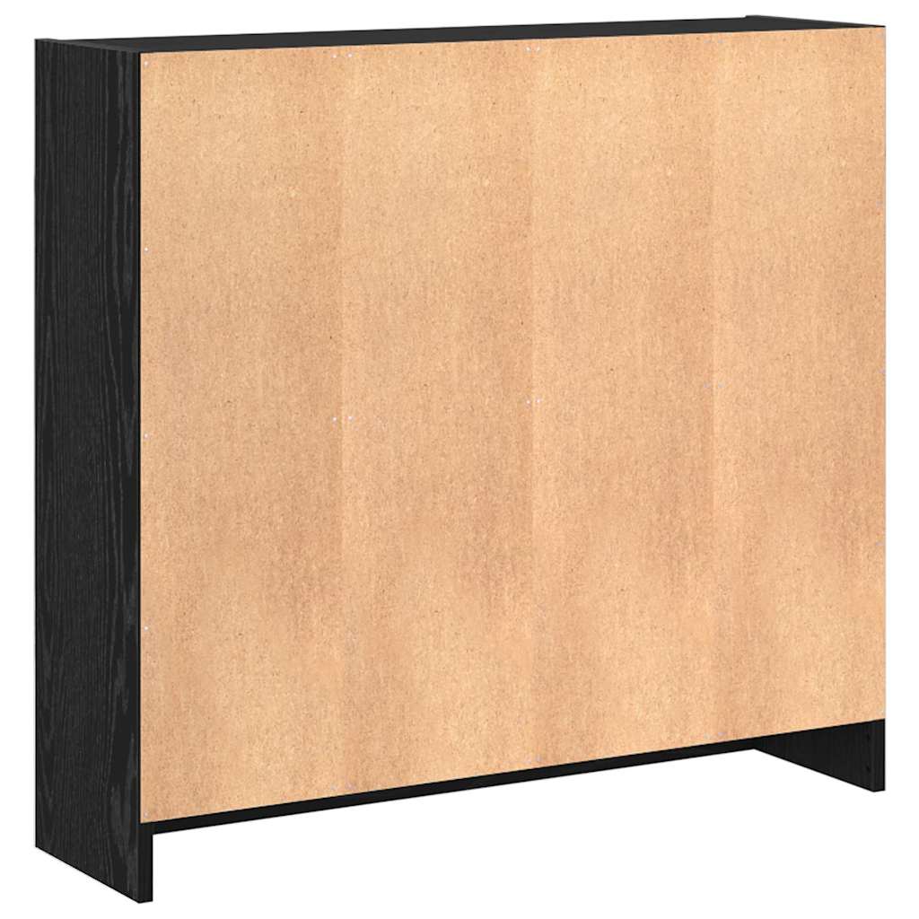 Bücherregal Schwarze Eiche 80 x 24 x 76 cm Holzwerkstoff