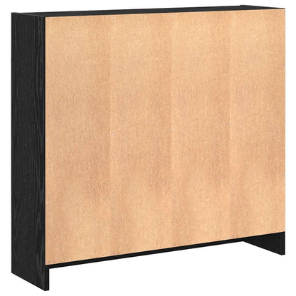 Bücherregal Schwarze Eiche 80 x 24 x 76 cm Holzwerkstoff