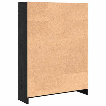 Bücherregal Schwarze Eiche 80 x 24 x 109 cm Holzwerkstoff