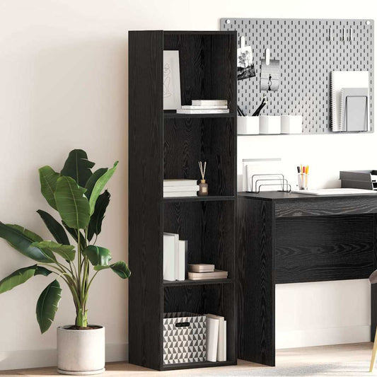 Bücherregal Schwarze Eiche 40 x 30 x 152 cm Holzwerkstoff