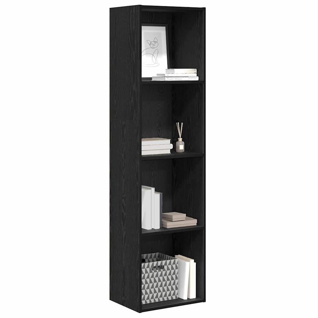 Bücherregal Schwarze Eiche 40 x 30 x 152 cm Holzwerkstoff