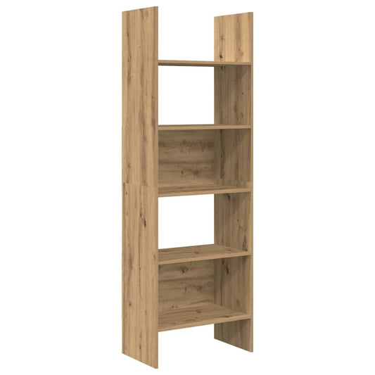 Bücherregal Eiche handwerklich 60 x 35 x 180 cm Holzwerkstoff