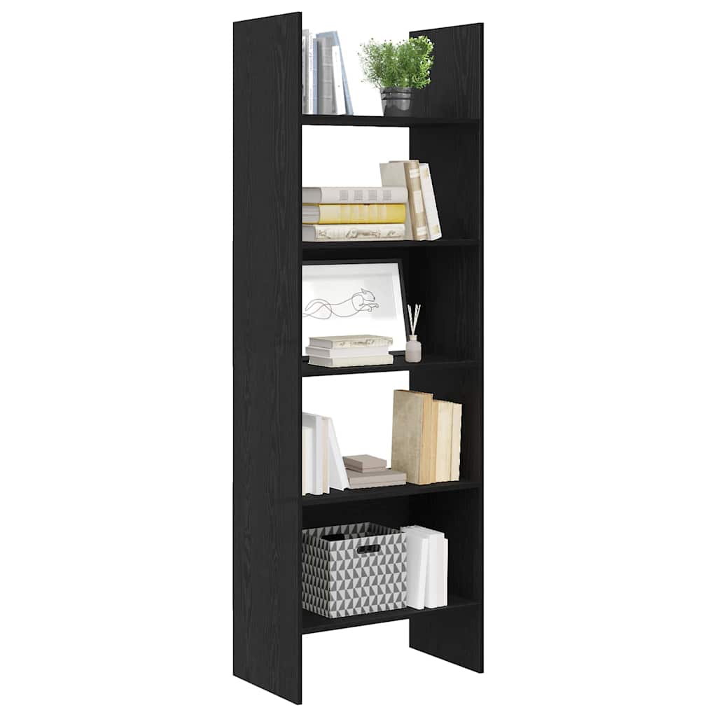 Bücherregal Schwarze Eiche 60 x 35 x 180 cm Holzwerkstoff